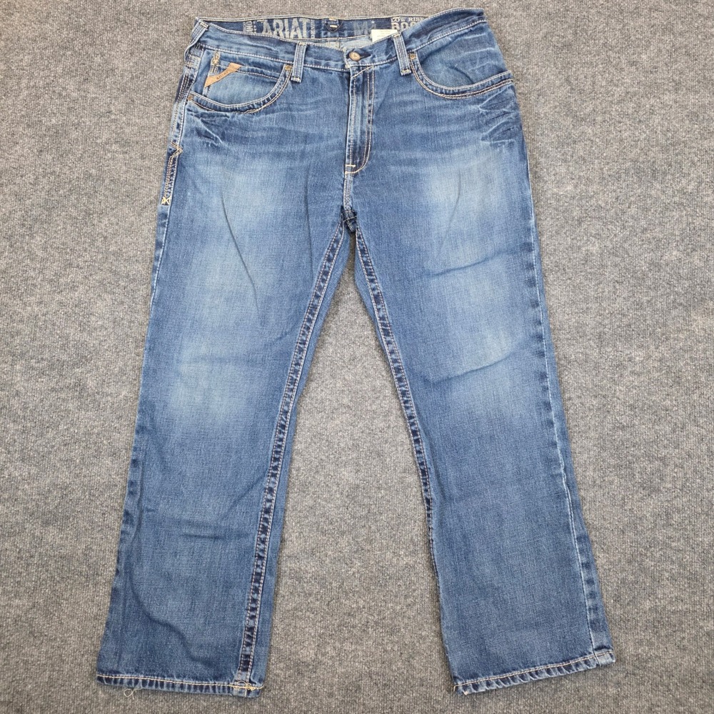 Ariat M4 Bootcut Jeans Mens 36x30 Blue Low Rise Denim 10012136